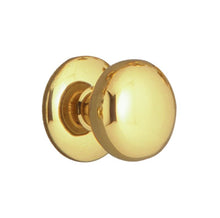 Superior Brass Knob Latch 52mm Polished Brass 52mm Dia Knob / 52mm Back Plate (Pair)