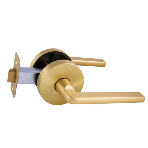 Gainsborough Avant QuickFix Alba Passage Lever Set with Latch Satin Brass