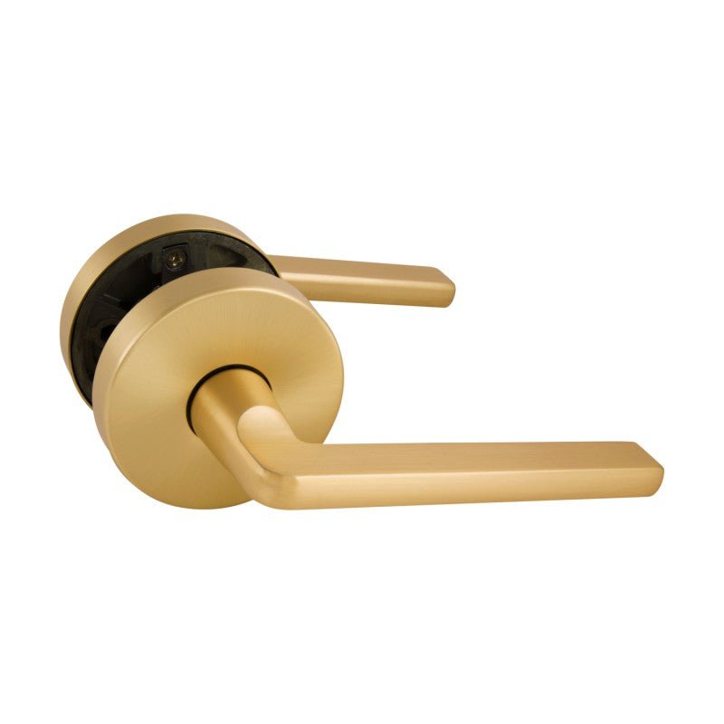 Gainsborough Avant QuickFix Alba Passage Lever Set with Latch Satin Br