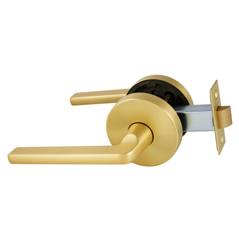 Gainsborough Avant QuickFix Alba Passage Lever Set with Latch Satin Brass