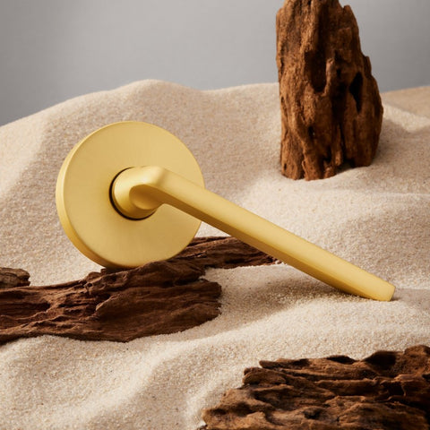 Gainsborough Avant QuickFix Alba Passage Lever Set with Latch Satin Brass