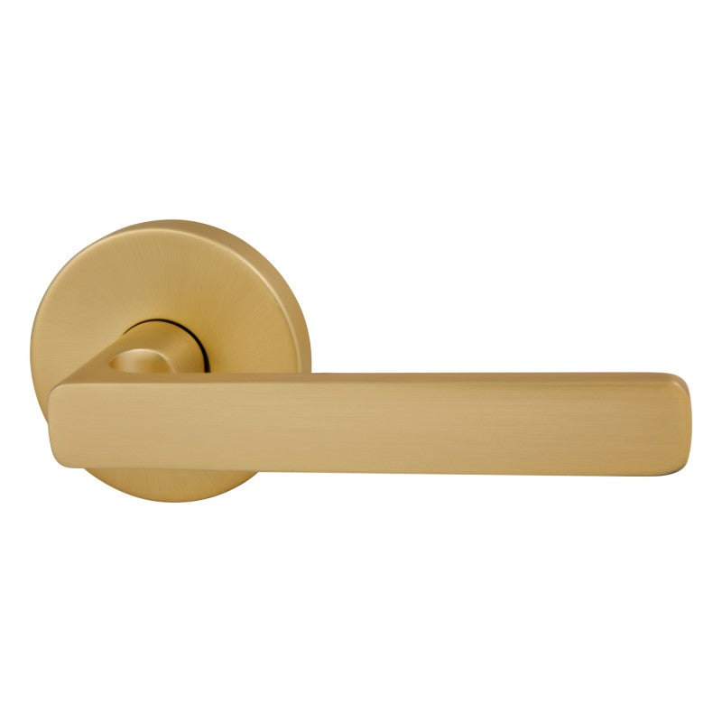 Gainsborough Avant Quick Fix Rivera Passage Lever Set with Latch Satin Brass