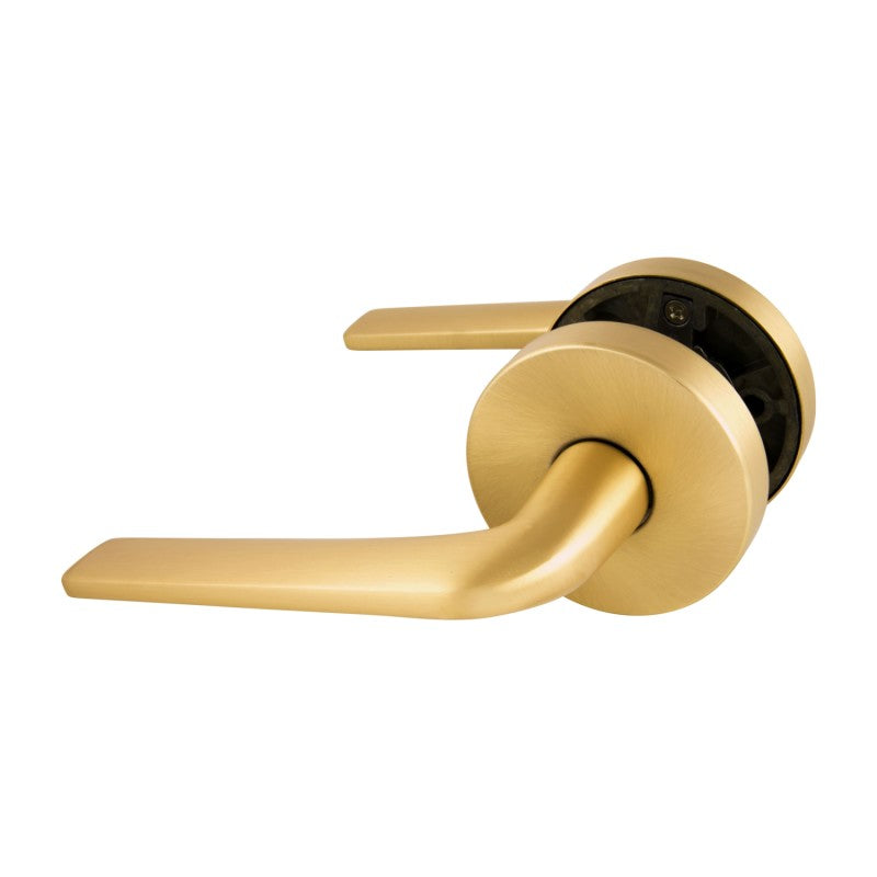 Gainsborough Avant Quick Fix Sierra Passage Lever Set with Latch Satin Brass