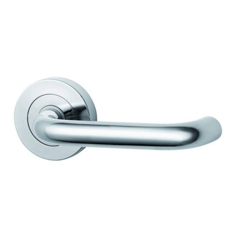 Lockwood Symphony 70 Lever On Round Rose Full Set Chrome Plate 1220/1221/70CP - primehardware