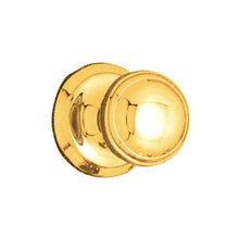Superior Brass Knob Latch 52mm Polished Brass 52mm Dia Knob / 61mm Back Plate (Pair)
