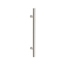 Zanda Round Profile Offset Pull Handle 400mm CRS 32mm 316 SS AS1428