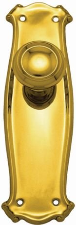 Superior Brass Knob Latch Passage Set PB 190x60mm - primehardware