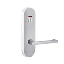 Lockwood 2814 Round End Plate With Privacy Indicator Emergency Turn & 118 Lever Satin Chrome 2814/118SC - primehardware