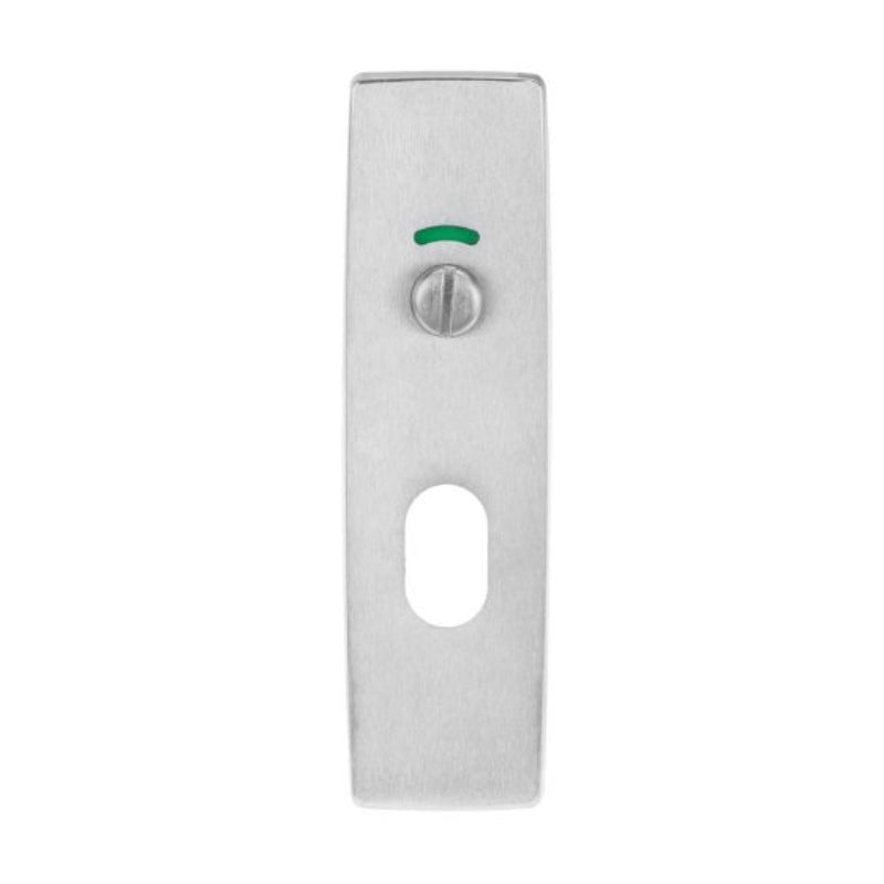Lockwood 1819 Square End Plate With Privacy Indicator Emergency Turn & Low Cylinder Satin Chrome 1819SC