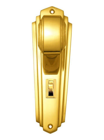 Superior Brass Knob Lock Privacy Set PB 203x63mm ONLY LEVER SET - primehardware