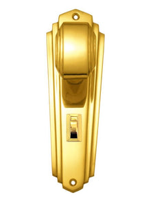 Superior Brass Knob Lock Privacy Polished Brass 203x63mm (Pair)