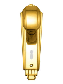 Superior Brass Knob Lock C/c 57mm Polished Brass 184x53mm (Pair)
