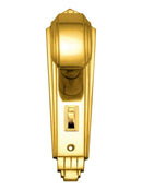 Superior Brass Knob Lock Privacy PB 184x53mm ONLY LEVER SET - primehardware