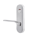 Lockwood 2814 Round End Plate With Privacy Indicator Emergency Turn & 122 RH Lever Satin Chrome 2814/122RSC - primehardware