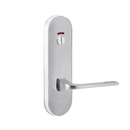 Lockwood 2814 Round End Plate With Privacy Indicator Emergency Turn & 123 Lever Satin Chrome 2814/123SC - primehardware