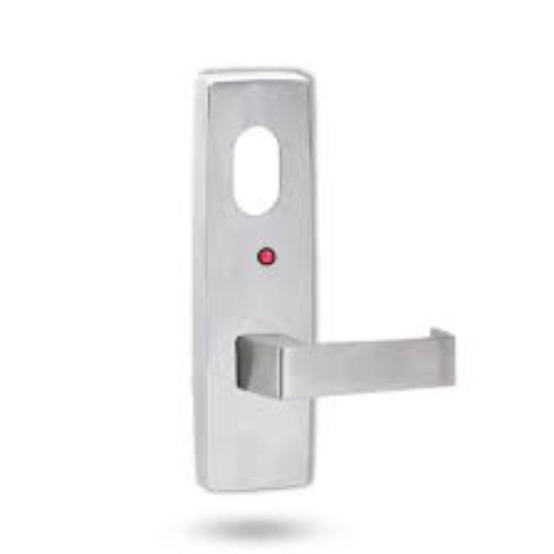 Lockwood 1820 Square End Plate with Cylinder Hole, LED Indicator & 41 Lever Right Hand Satin Chrome 1820/41RSC - primehardware