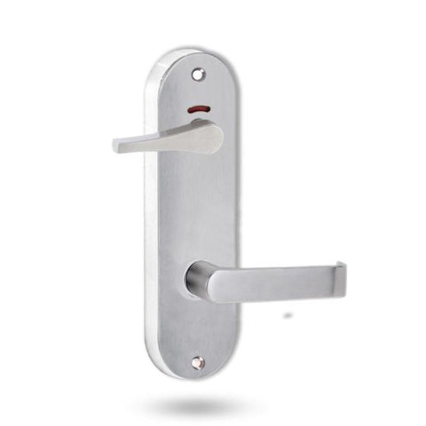 Lockwood 2941 Round End Plate Privacy Indicator Disabled Turn & 59 Lever Satin Chrome 2941/59SC - primehardware