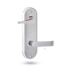 Lockwood 2941 Round End Plate Privacy Indicator Disabled Turn & 59 Lever Satin Chrome 2941/59SC - primehardware