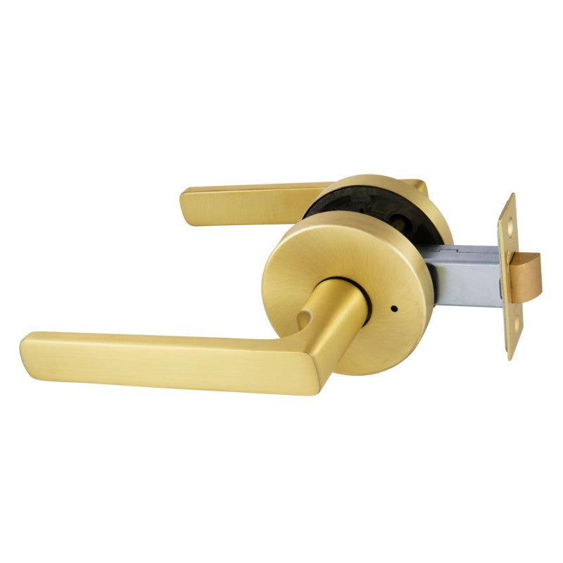 Gainsborough Avant QuickFix Rivera Privacy Lever Set with Latch Satin Brass