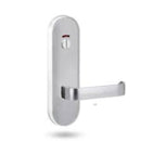 Lockwood 2814 Round End Plate With Privacy Indicator Emergency Turn & 131 Lever Polyester Powdercoat 2814/131PC - primehardware