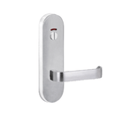 Lockwood 2814 Round End Plate With Privacy Indicator Emergency Turn & 131 Lever Satin Chrome 2814/131SC - primehardware