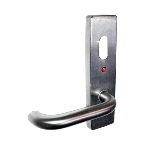 Lockwood 1820 Square End Plate with Cylinder Hole, LED Indicator & 70 Lever Double Satin Chrome Plate 1820/70DSC - primehardware