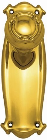 Superior Brass Scroll Knob Latch Passage Polished Brass 255x75mm (Pair)