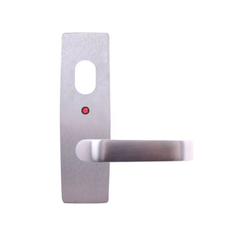 Lockwood 1820 Square End Plate with Cylinder Hole, LED Indicator & 74 Lever Satin Chrome 1820/74SC