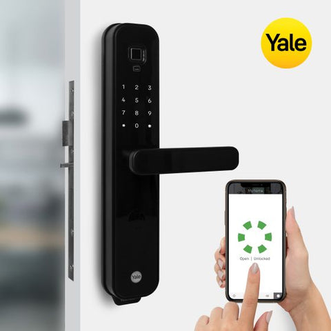 Yale Ydm7220 60Mm Backset Matt Black With Yale Home - primehardware