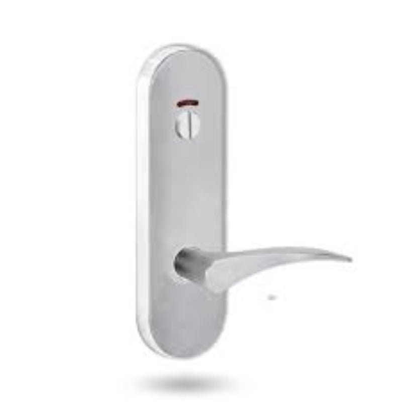 Lockwood 2814 Round End Plate With Privacy Indicator Emergency Turn & 153 Lever Polyester Powdercoat 2814/153PC - primehardware