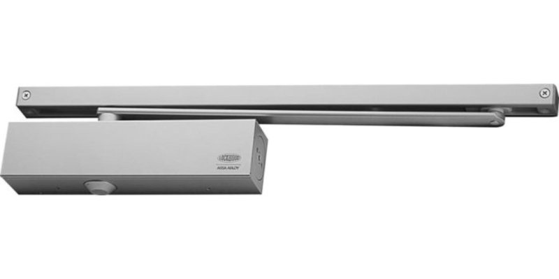 Lockwood 726 Series Size 2-6 Slide Rail DC Clip On Cover Closer Adjustable Backcheck – Silver  726SRSIL