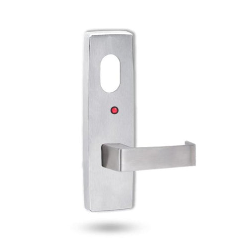 Lockwood 1820 Square End Plate with Cylinder Hole, LED Indicator & 90 Lever Satin Chrome 1820/90SC - primehardware