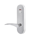 Lockwood 2814 Round End Plate With Privacy Indicator Emergency Turn & 153 RH Lever Satin Chrome 2814/153RSC - primehardware