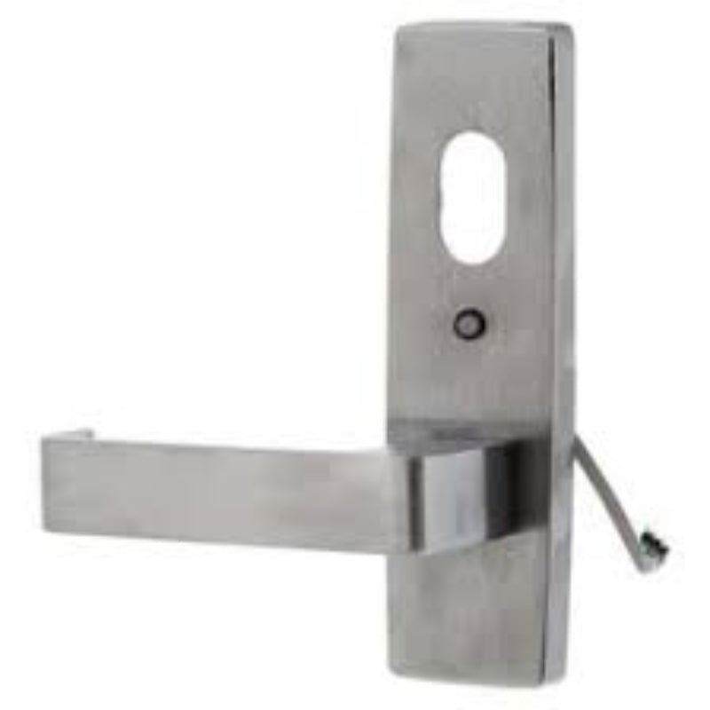 Lockwood 1820 Square End Plate with Cylinder Hole, LED Indicator & 97 Lever Satin Chrome 1820/97SC
