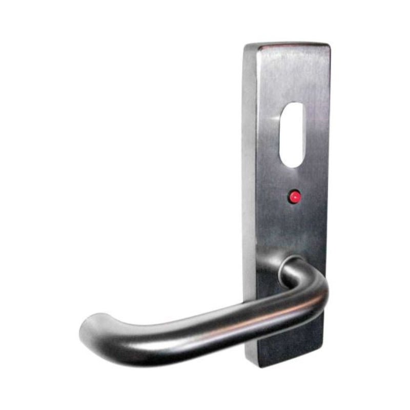 Lockwood 1821 Square End Plate with Cylinder Hole, LED Indicator & Fixed 70 Lever Satin Chrome 1821/70SC - primehardware