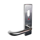 Lockwood 1821 Square End Plate with Cylinder Hole, LED Indicator & Fixed 70 Lever Satin Chrome 1821/70SC - primehardware