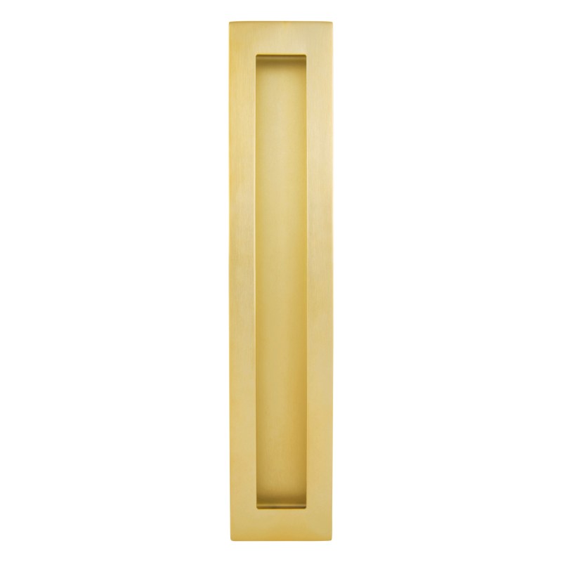 Gainsborough 250 mm Rectangular Flush Pull Satin Brass
