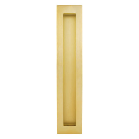 Gainsborough 250 mm Rectangular Flush Pull Satin Brass