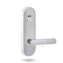 Lockwood 2814 Round End Plate With Privacy Indicator Emergency Turn & 166 Lever Polyester Powdercoat 2814/166PC - primehardware