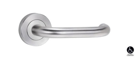 Lockwood Symphony 70 Lever On Round Rose Full Set Satin Chrome 1220/1221/70SC - primehardware