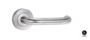 Lockwood Symphony 70 Lever On Round Rose Full Set Satin Chrome 1220/1221/70SC - primehardware