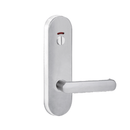 Lockwood 2814 Round End Plate With Privacy Indicator Emergency Turn & 166 Lever Satin Chrome 2814/166SC - primehardware