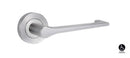 Lockwood Symphony 41 Lever On Ext Round Rose Half Set LH Satin Chrome 1220/41LSC - primehardware