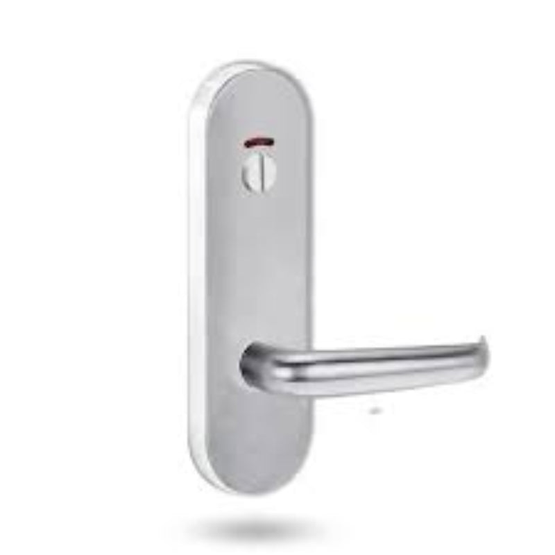 Lockwood 2814 Round End Plate With Privacy Indicator Emergency Turn & 180 Lever Polyester Powdercoat 2814/180PC - primehardware