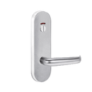 Lockwood 2814 Round End Plate With Privacy Indicator Emergency Turn & 180 Lever Satin Chrome 2814/180SC - primehardware