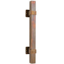 Superior Brass Entrance Handle Square Antique Bronze 400mm - primehardware