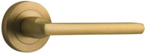 Lockwood Symphony 97 Lever On Ext Round Rose Half Set Polished Brass 1220/97PB - primehardware