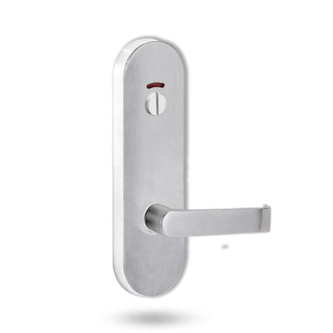Lockwood 2814 Round End Plate With Privacy Indicator Emergency Turn & 59 Lever Chrome Plate 2814/59CP - primehardware