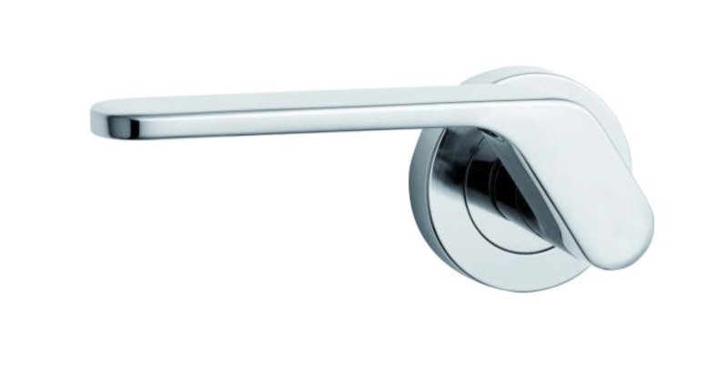 Lockwood Symphony 41 Lever On Round Rose Full Set Suits Privacy Adaptor RH Satin Chrome  1220/1321/41RSC