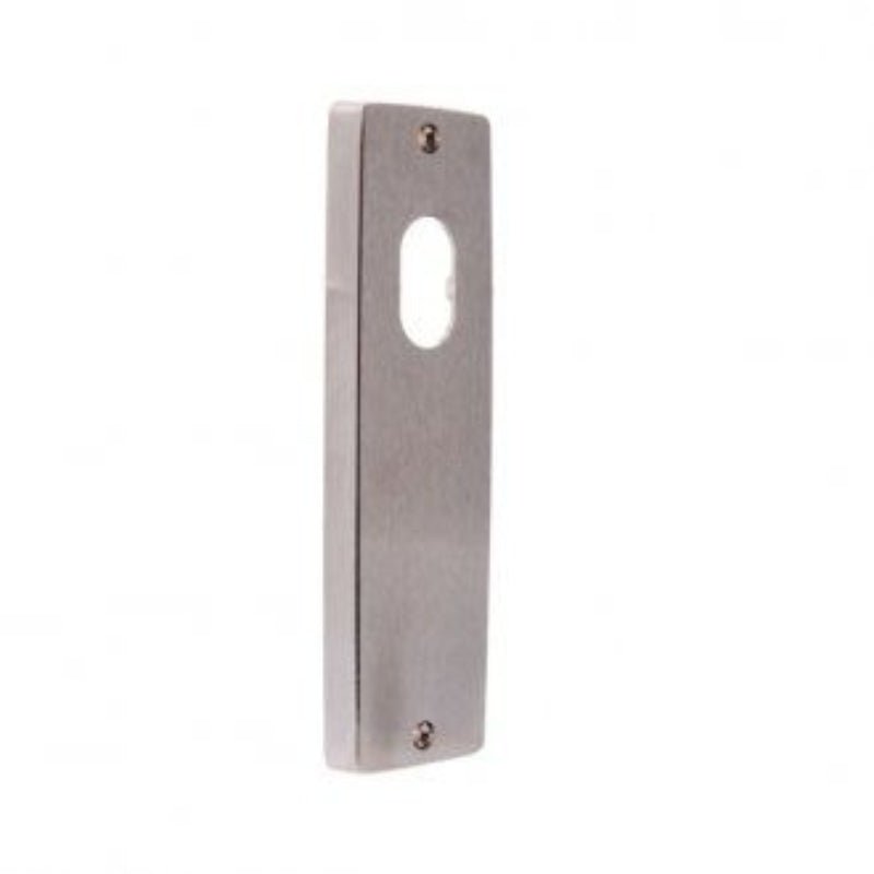 Lockwood 1900 Square End Plate with Cylinder Hole Polished Brass Unlacquered 1900BU - primehardware